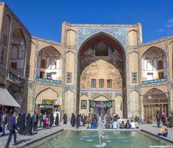 عکس سردر و بازار قیصریه از اماکن دیدنی اصفهان