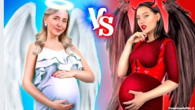 تفریح و فان بانوان ، ویدیوی سرگرمی بانوان با مادر فرشته و شیطان