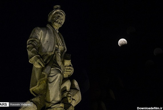 نماهای دیدنی از ماه گرفتگی دیشب تهران + عکس