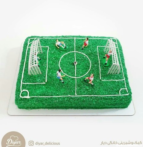 خرید و قیمت کیک زمین فوتبال از غرفه diyar cake