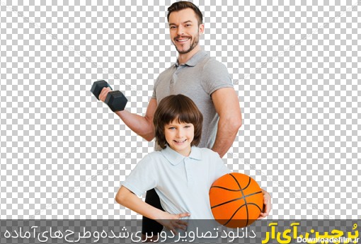 Borchin-ir-Happy and sporty family عکس پدر و پسر ورزشکار۲