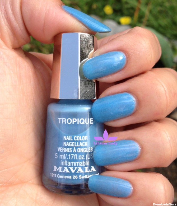 لاک ناخن ماوالا آبی نیلی شماره ۳۷۴ به نام تراپیک برای روزهای ...