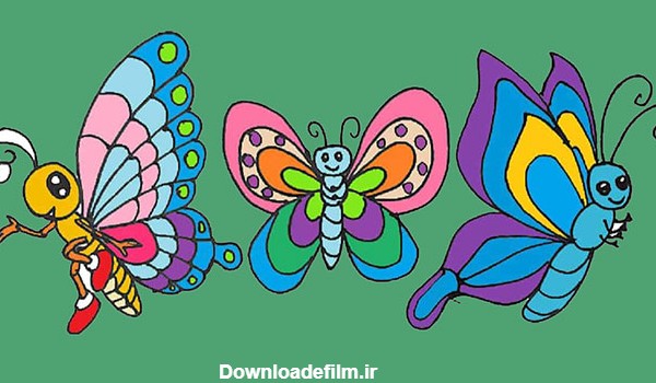 نقاشی پروانه ؛ ۲۵ طرح نقاشی زیبا، آموزشی و سرگرم کننده | ستاره