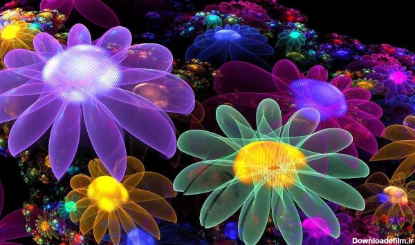 تصاویر سه بعدی گلهای زیبا