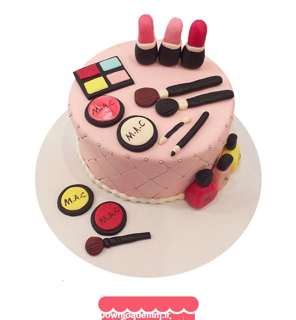 کیک تولد لوازم آرایش 1 - سفارش اینترنتی کیک تولد - کیکانه