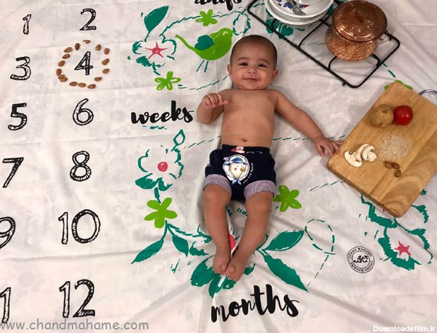 بهترین ایده‌های عکس نوزاد چهار ماهه در خانه - مجله چند ماهمه