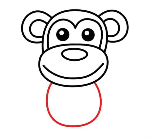 نقاشی صورت میمون