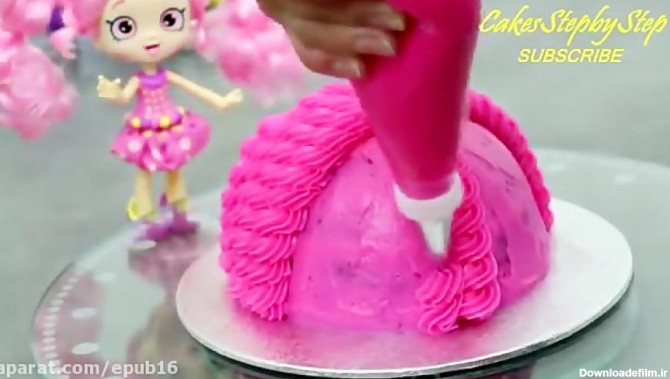 طرز تهیه کیک تولد دخترانه در خانه