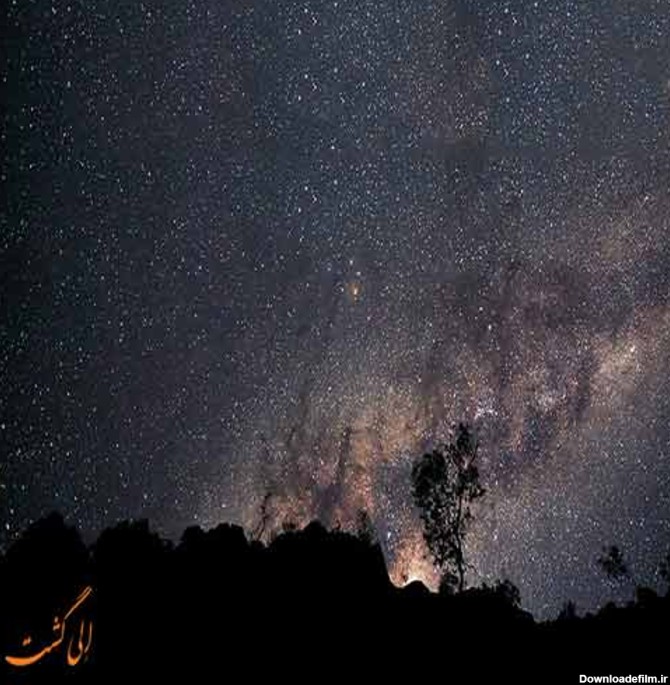 تصویر آسمان شب پرستاره