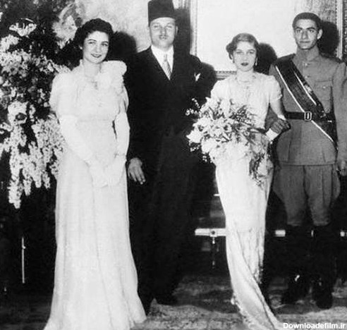عکس عروسی شاه و فوزیه