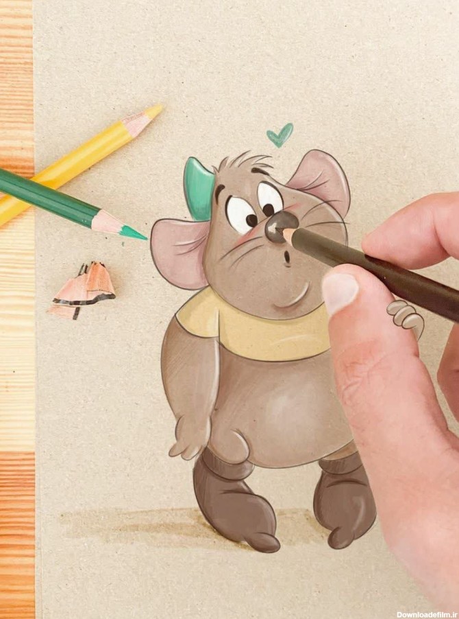 نقاشی های خلاقانه شخصیت های کارتونی با مداد - عکس ویسگون