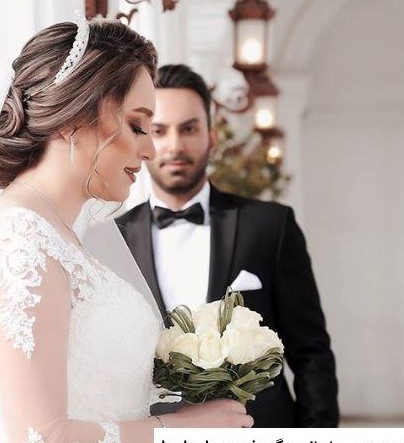 عکس ژست عروس و داماد ایرانی در آتلیه