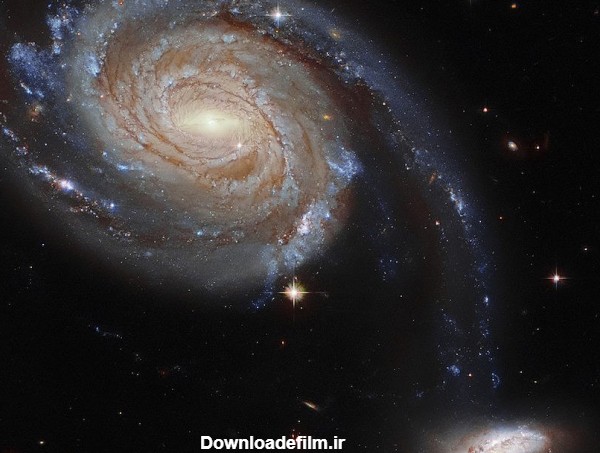 تصویر جدید تلسکوپ هابل از 2 کهکشان مارپیچی بزرگ و کوچک- اخبار علم ...