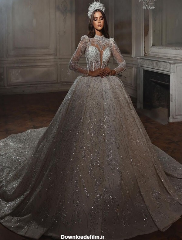لباس عروس عربی مدل جدید و شیک 2023 [ خرید + قیمت ]