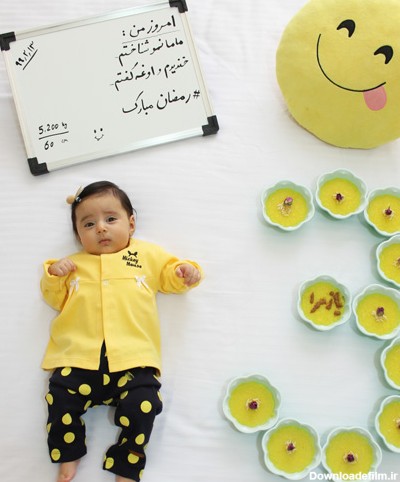 عکس نوزاد با تم ماه رمضان