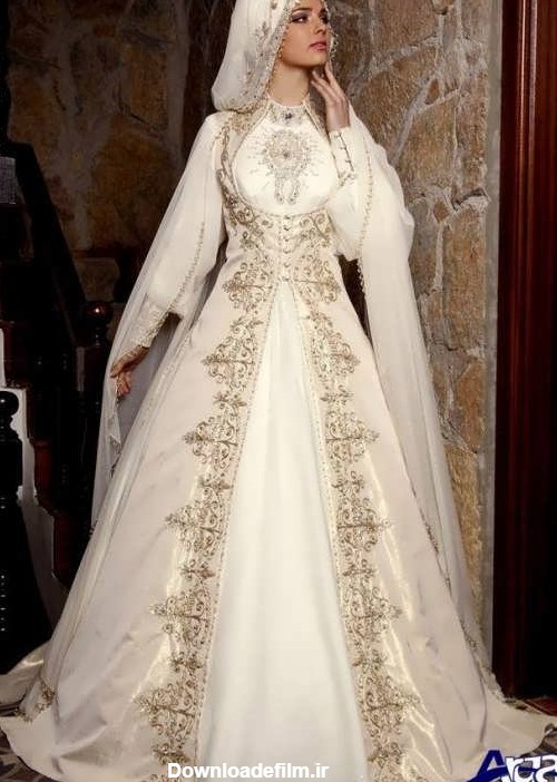 تصاویر مدل لباس عروس عربی جدید و زیبا
