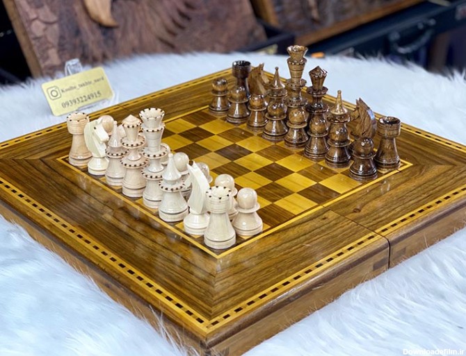 مهره شطرنج چوبی سایز بزرگ کلاسیک - کلبه تخته نرد