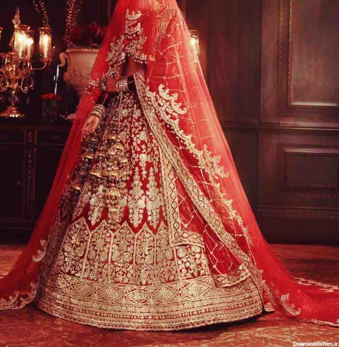 لباس عروس هندی دخترانه