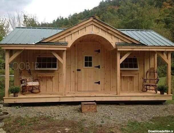 ایده ساخت خانه چوبی قابل سکونت در جنگل