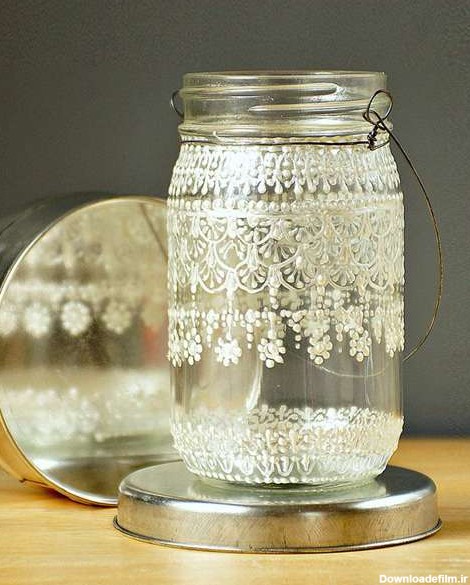 ایده خوشگل سازی با شیشه مربا و شمع