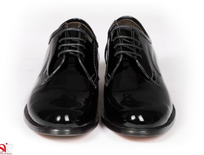 کفش دامادی مدل پالاما ورنی