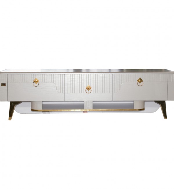 مشخصات، خرید و قیمت میز تلویزیون جیوانی مدل Gi0022C سفید طلایی ...