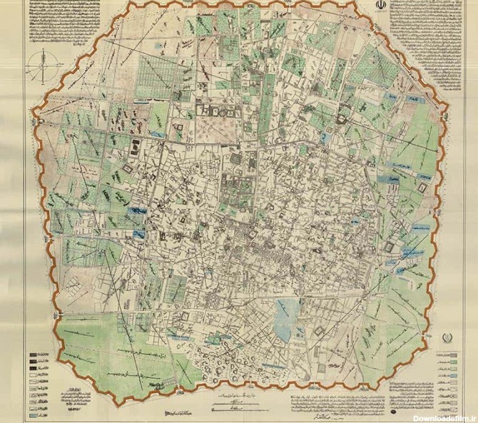 نقشه عبدالغفار؛ اولین نقشه ایرانی از تهران