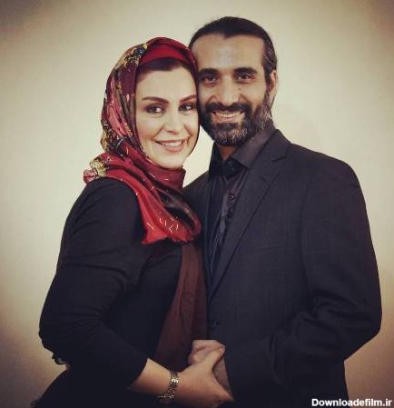 ماه چهره خليلي و همسرش ابراهيم اشرفي