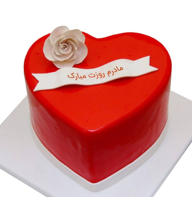 سفارش کیک روز مادر قلبی |گل بازار