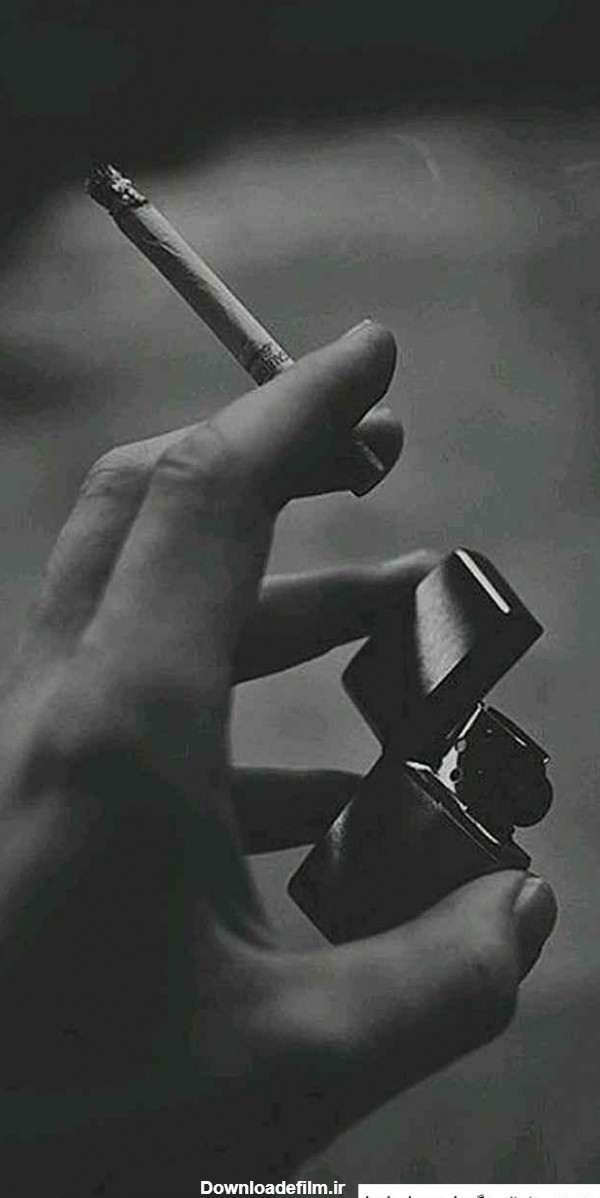 عکس غمگین پسرانه با سیگار