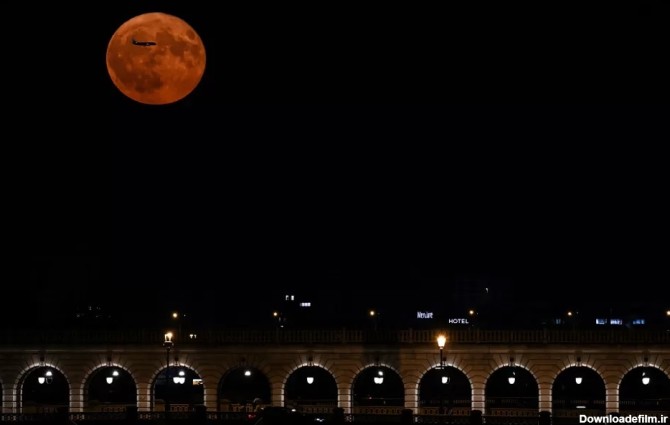 تصاویری از ابرماه (ماه کامل) شب گذشته در سراسر جهان (۱۳ تیر ۱۴۰۲ ...