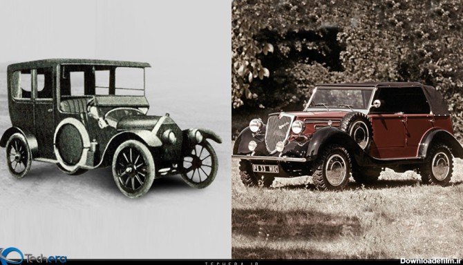دو نمونه از خودروهای تولید شرکت میتسوبیشی قبل از جنگ جهانی دوم