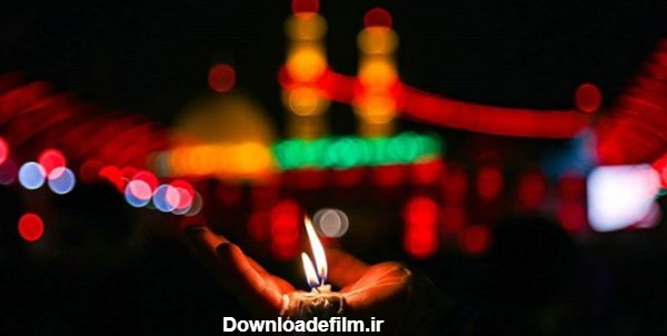 عزاداران در کربلا با شمع‌های روشن، شام غریبان را گذراندند+عکس