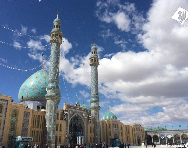 تصویری زیبا از مسجد مقدس جمکران در آستانه سال نو