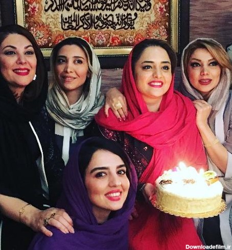 لاله اسکندری و نیکی مظفری در جشن تولد نرگس محمدی