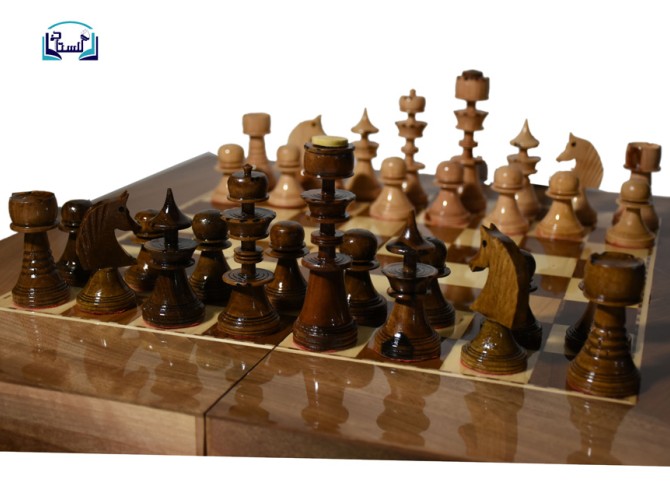 مهره شطرنج چوبی بزرگ سنندجی. فروشگاه كتاب گلستانه