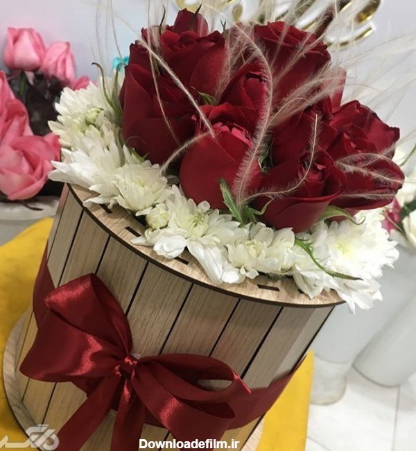 باکس گل رز قرمز - عکس از زیباترین باکس گل رز مناسب برای هدیه