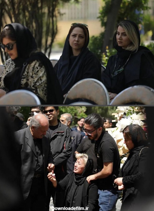 فرارو | (تصاویر) چهره‌های مشهور در مراسم خاکسپاری بهاره حسینی