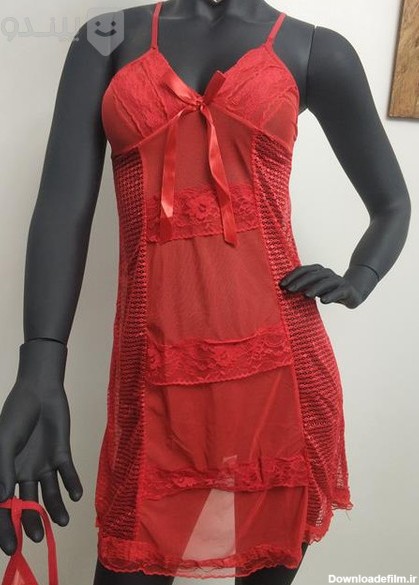 قیمت و خرید لباس خواب توری کد 0020 قرمز + مشخصات | پیندو